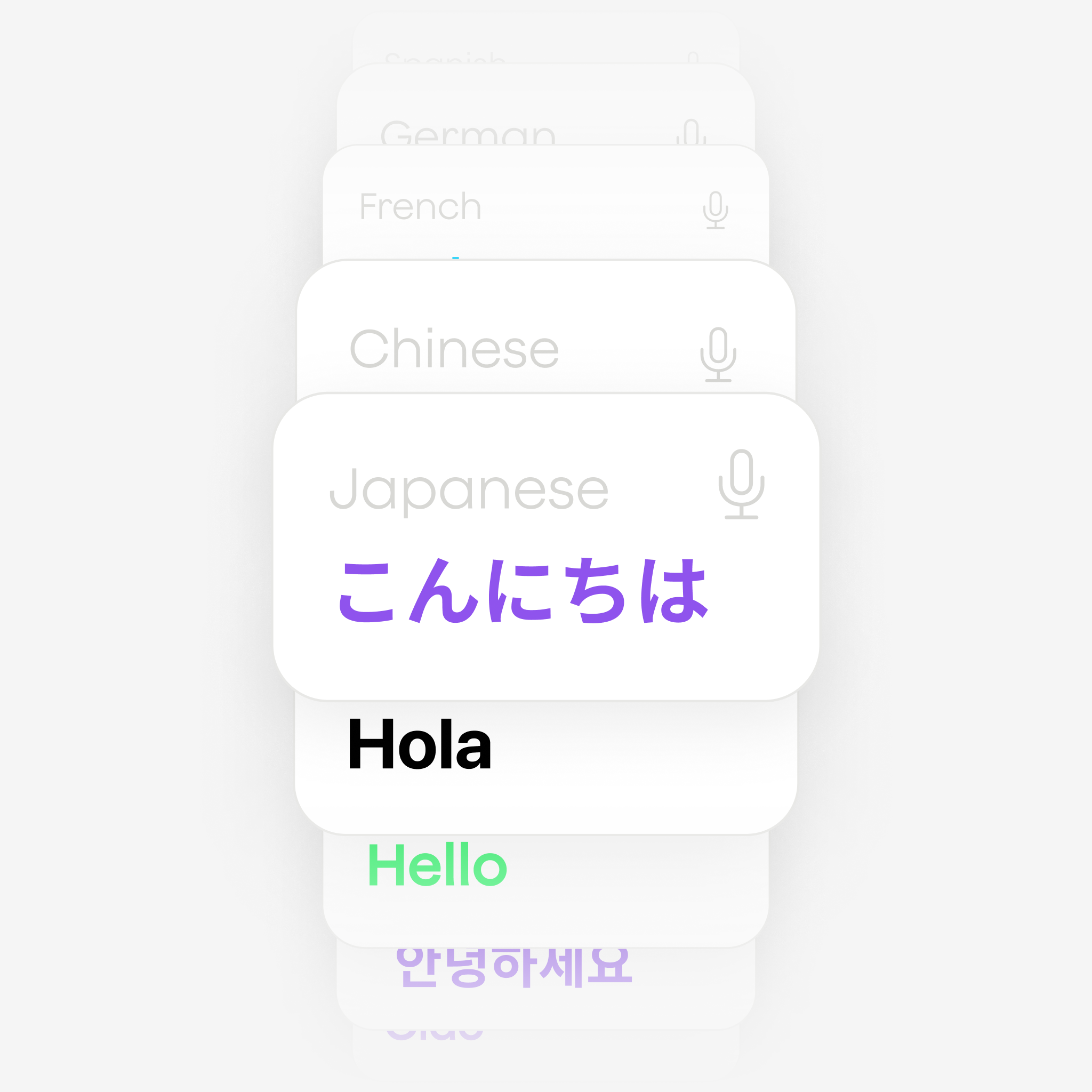 112ヶ国語での文字起こし